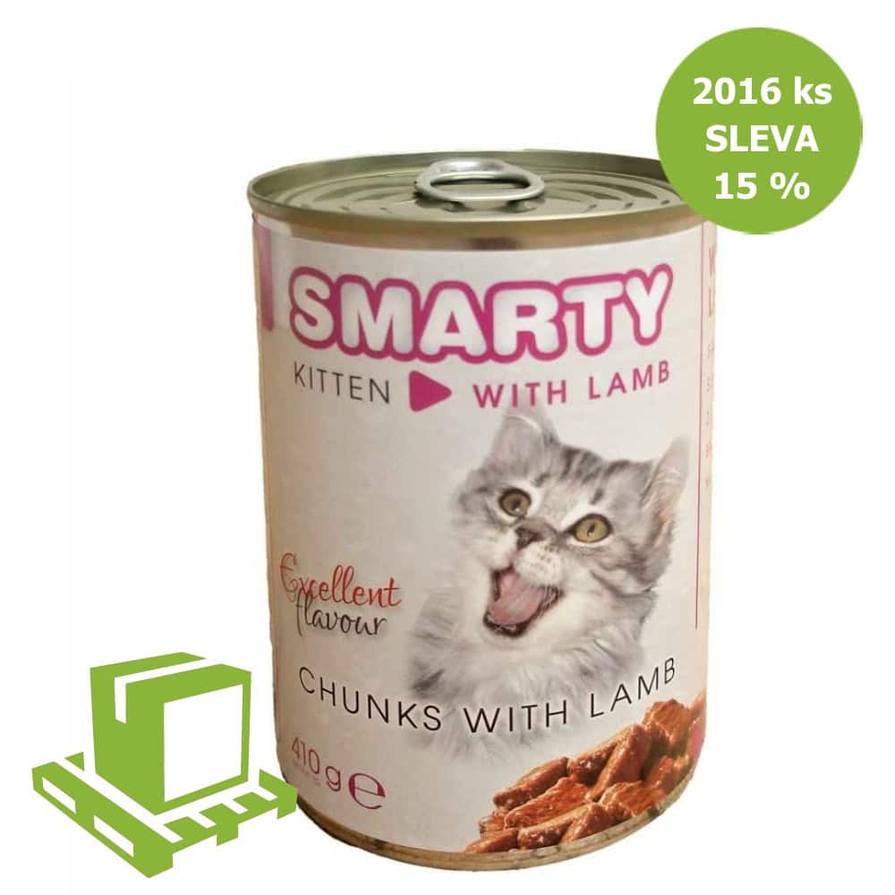SMARTY Cat Kitten Jehněčí chunks