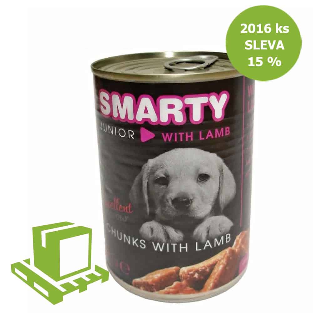 SMARTY Dog Junior Jehněčí chunks