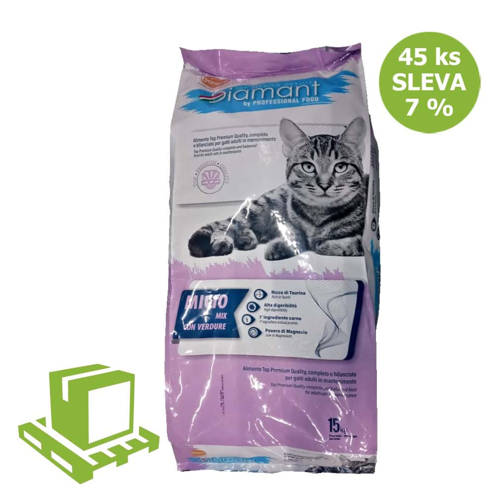 Diamant Cat Micio Mix 15 kg (paleta 45 ks) SLEVA 7 %