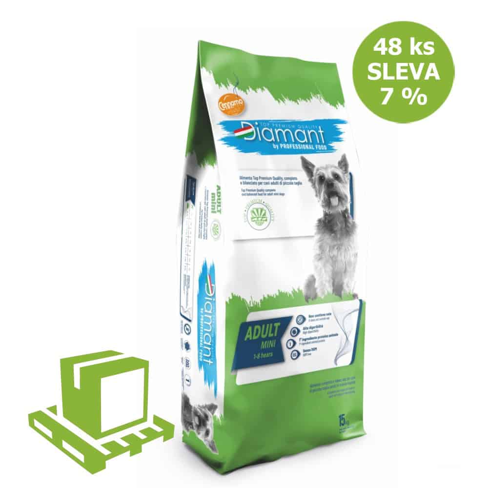Diamant Dog Adult Mini 15 kg (paleta 48 ks) SLEVA 7 %