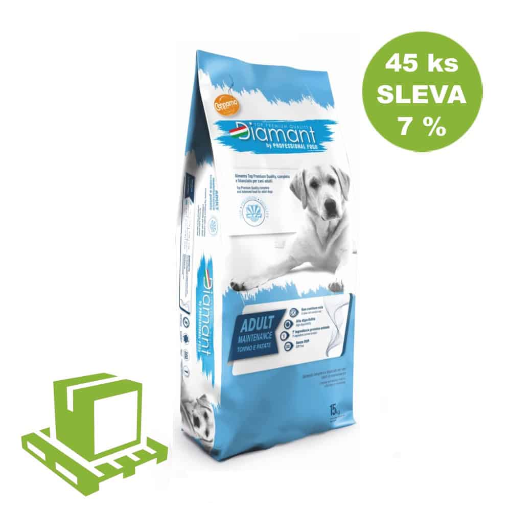 Diamant Dog Adult Modrá ryba a brambory 15 kg (paleta 45 ks) SLEVA 7 %