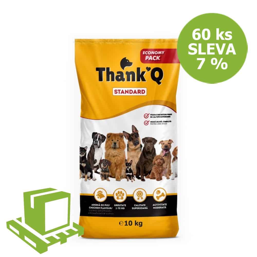 Thank´Q Standard Dog Adult Kuře 10 kg (paleta 60 ks) SLEVA 7 %