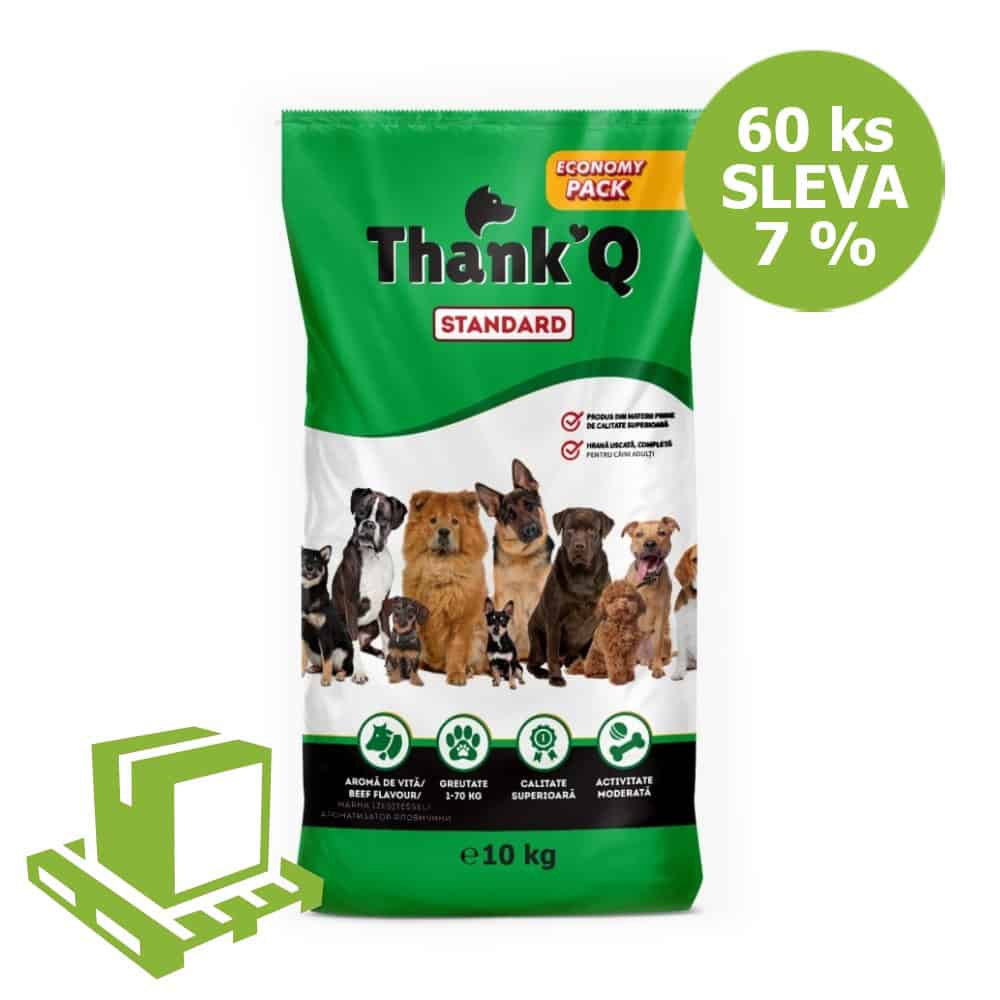 Thank´Q Standard Dog Adult Hovězí 10 kg (paleta 60 ks) SLEVA 7 %