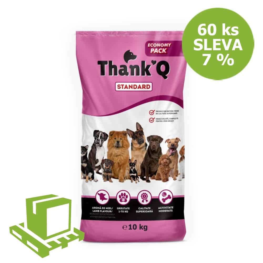 Thank´Q Standard Dog Adult Jehně 10 kg (paleta 60 ks) SLEVA 7 %