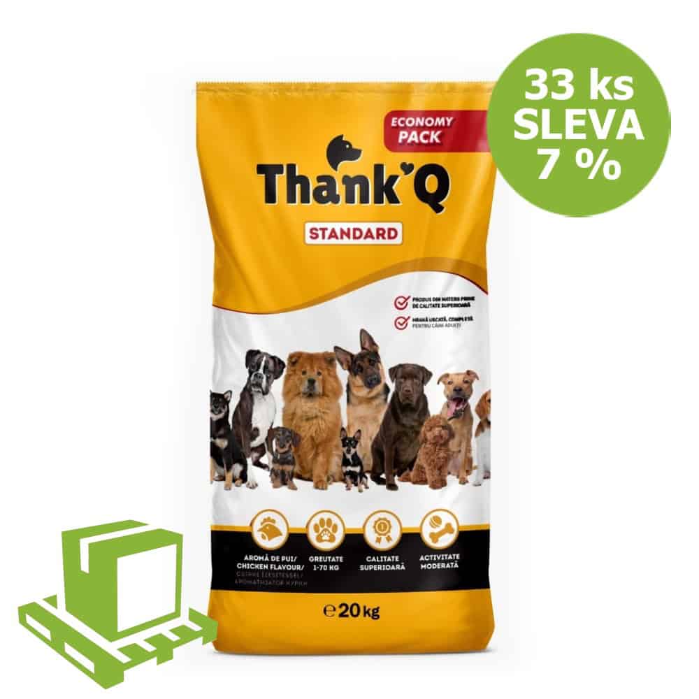 Thank´Q Standard Dog Adult Kuře 20 kg (paleta 33 ks) SLEVA 7 %