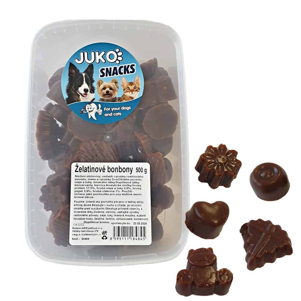 Želatinová bonbony JUKO Snacks 500 g (cca 42 ks)