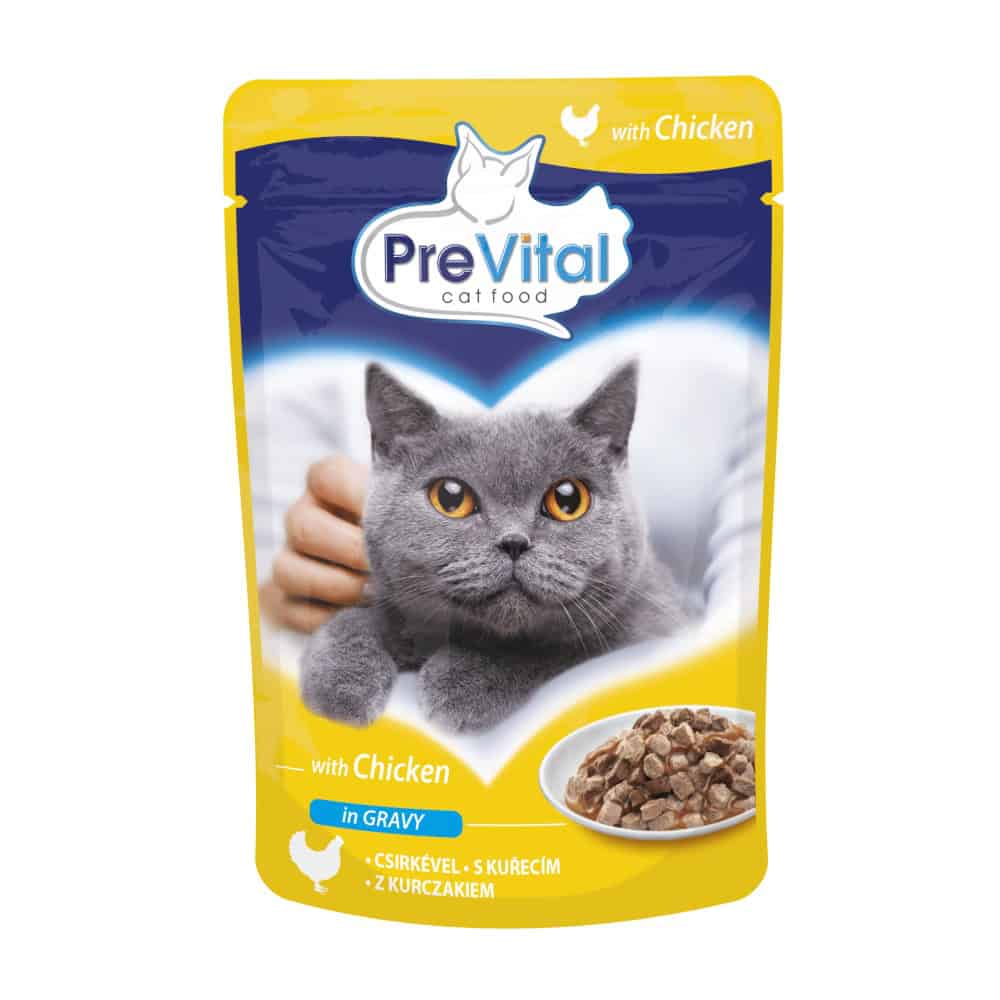 PreVital kočka kuřecí v omáčce