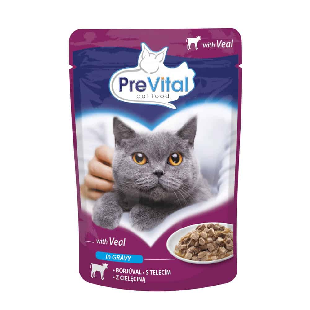 PreVital kočka telecí v omáčce