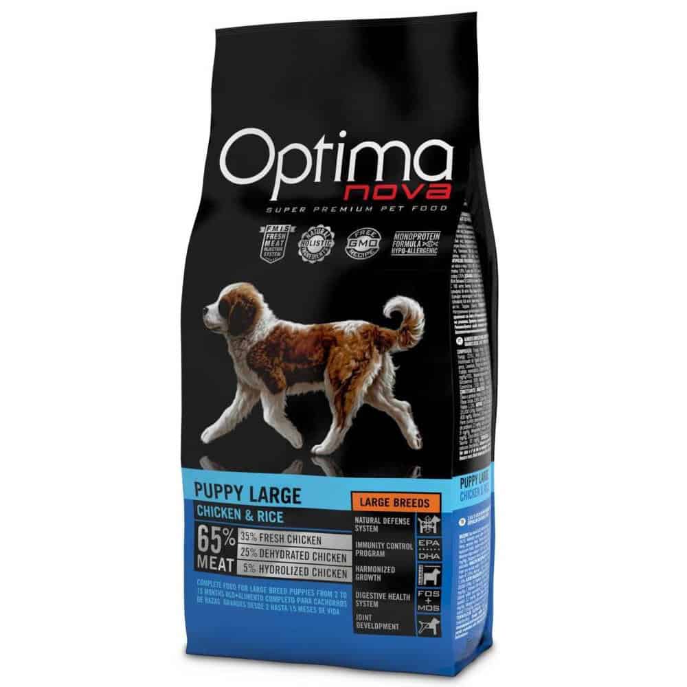 OPTIMAnova Dog Puppy Large Chicken & Rice 2 kg