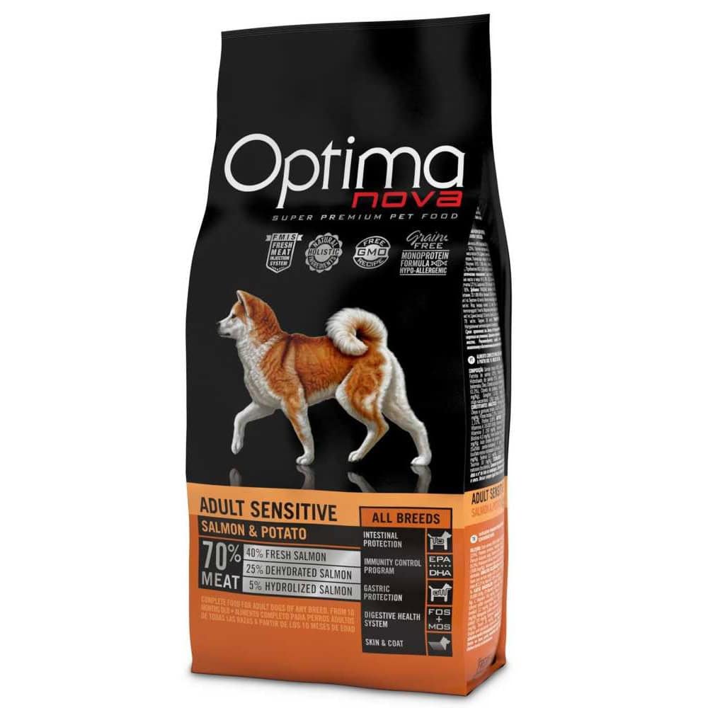 OPTIMAnova Dog Adult Sensitive Salmon & Potato GF 2 kg