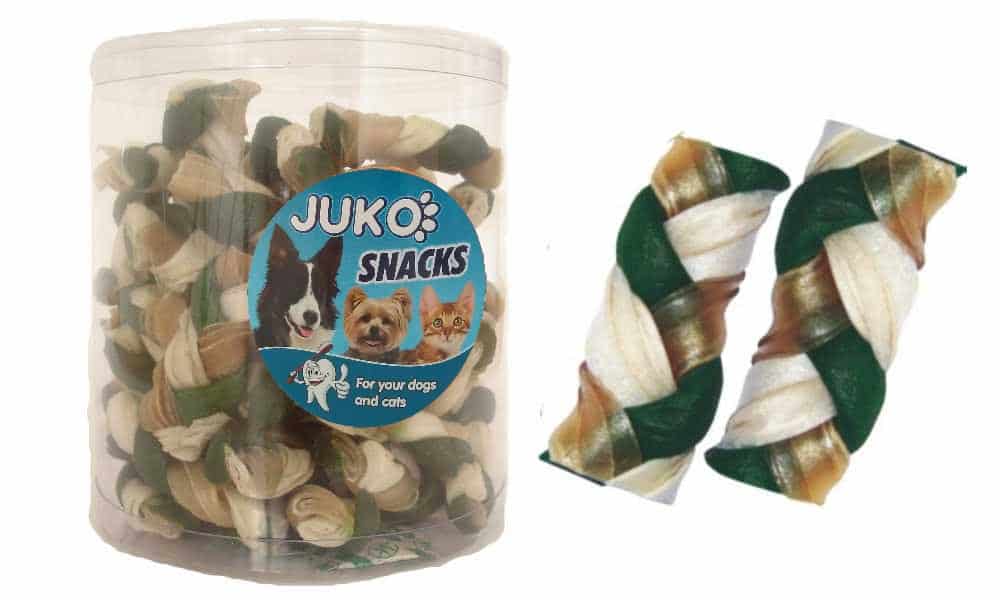 Splétaný copánek Mint JUKO Snacks (40 ks)
