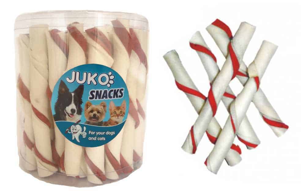 Trubička bílá Hovězí JUKO Snacks (35 ks)