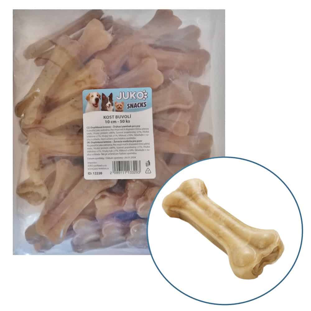 Kost buvolí JUKO Snacks 10 cm (50 ks)