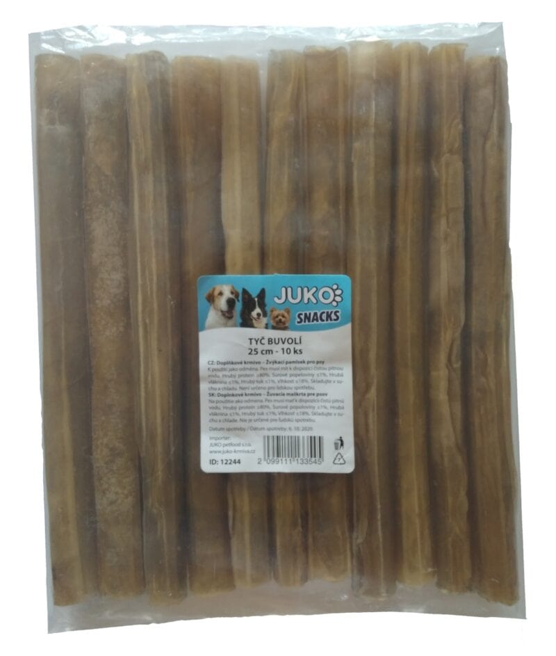 Tyč buvolí JUKO Snacks 25 cm (10 ks) - Image 2
