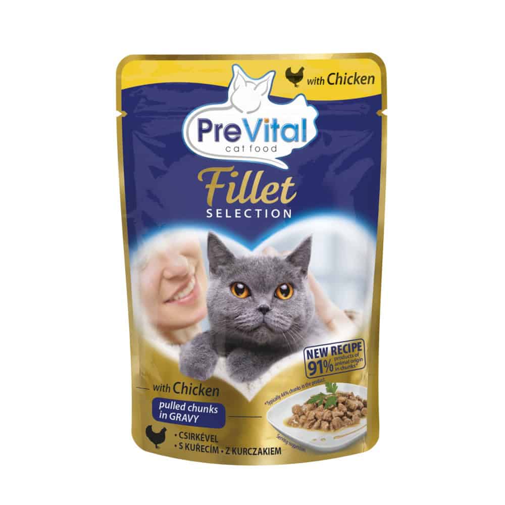 PreVital Fillet Selection kočka kuře