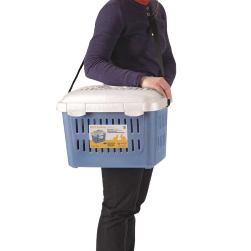 Přepravka hlodavec Midi Gulliver, modrá - Image 4