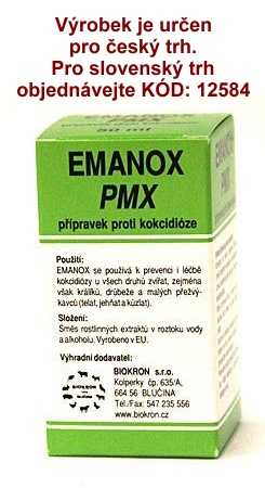 EMANOX PMX 50 ml !CZ! přírodní doplněk k lepšímu zvládnutí parazitárních problémů