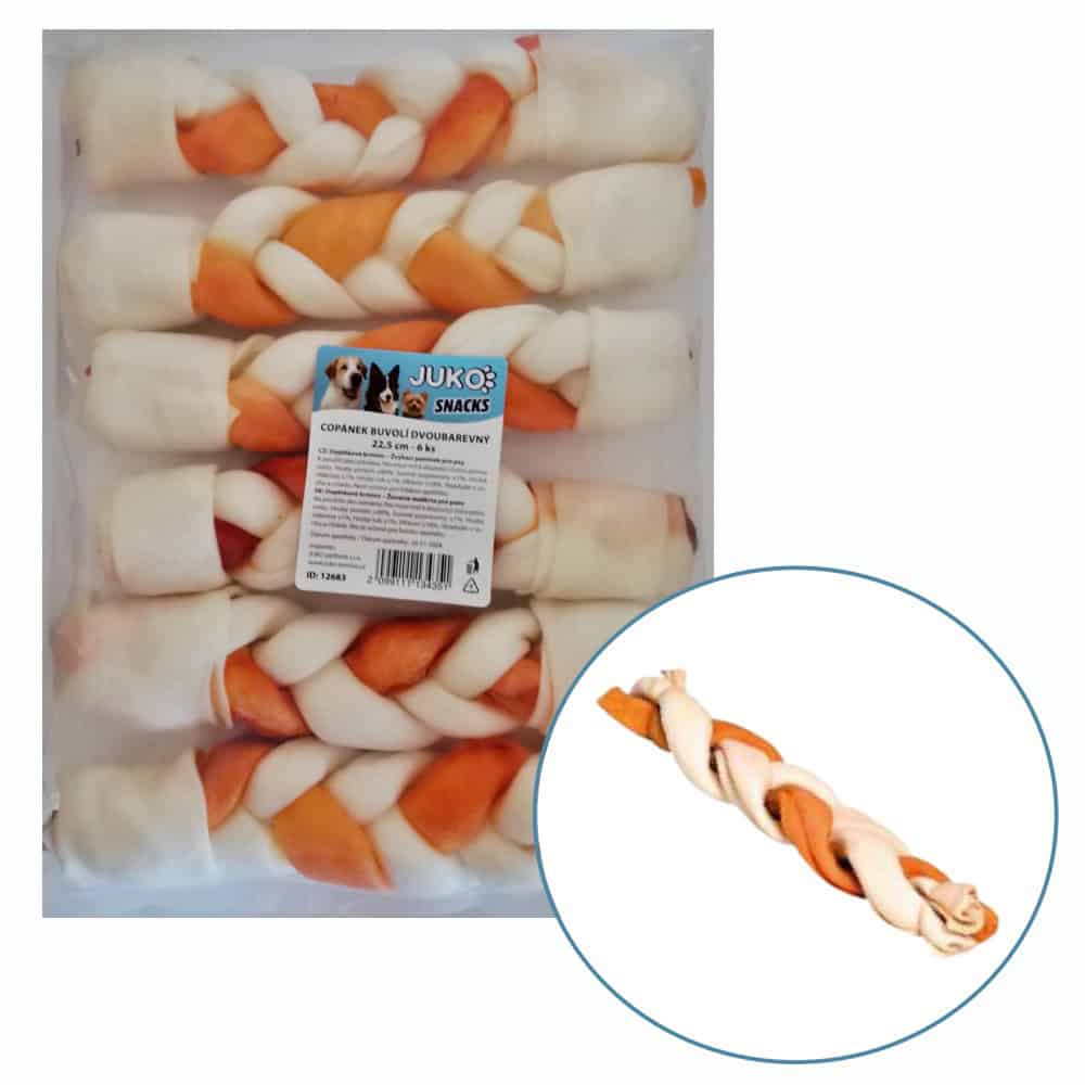 Copánek buvolí dvoubarevný JUKO Snacks 22