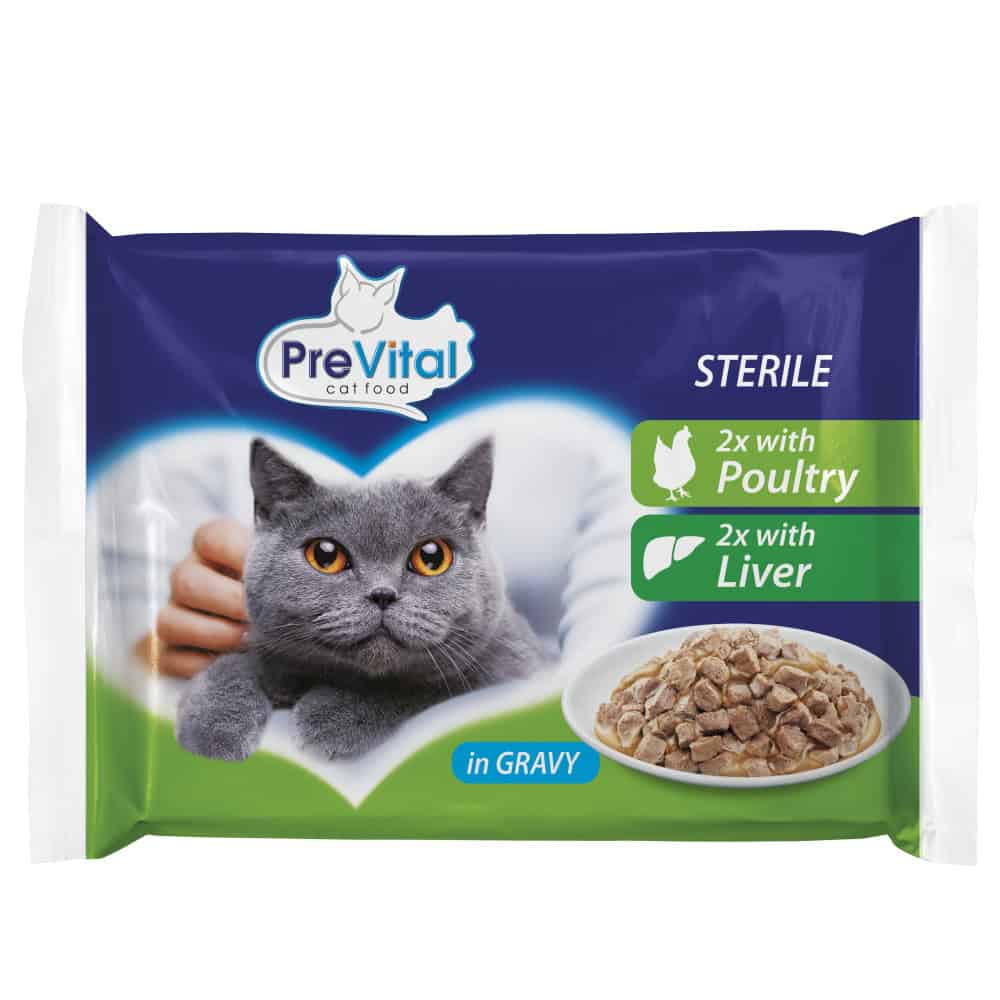 PreVital kočka sterile játra a drůbeží