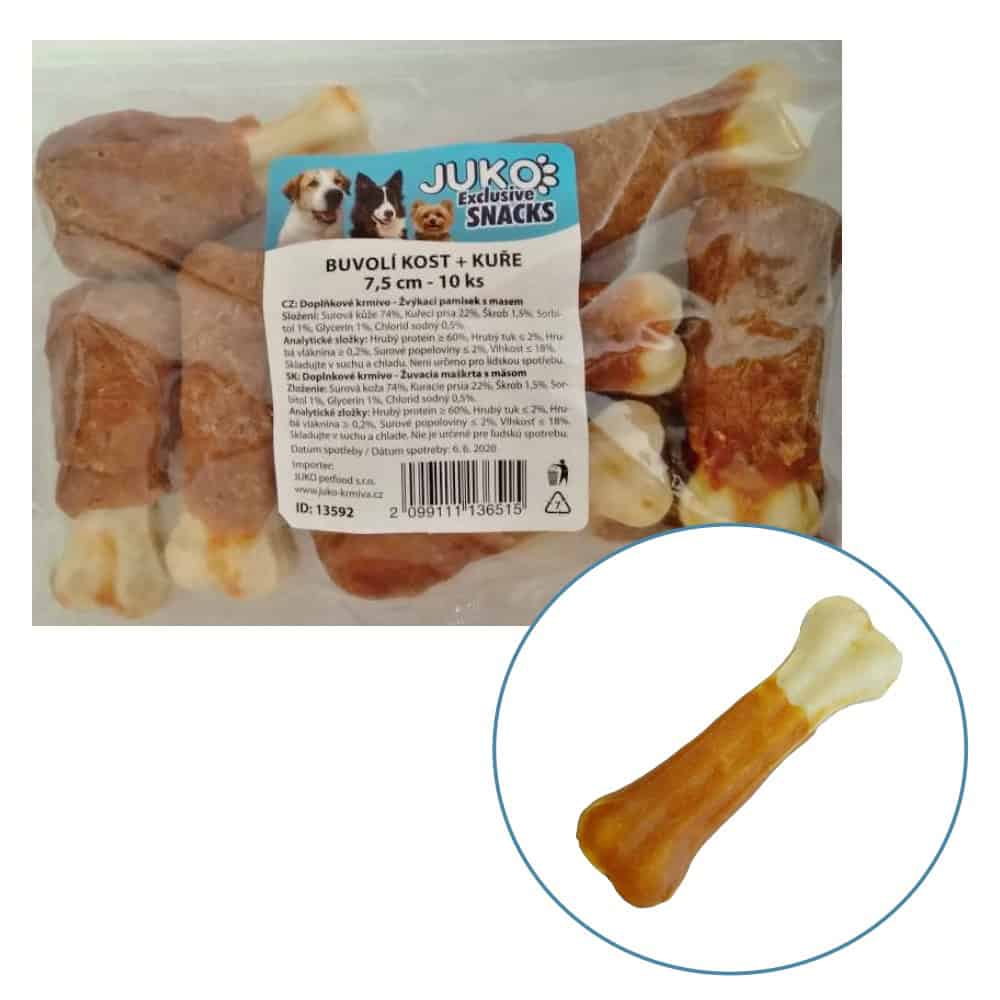 Kost buvolí s kuřecím masem JUKO Snacks 7