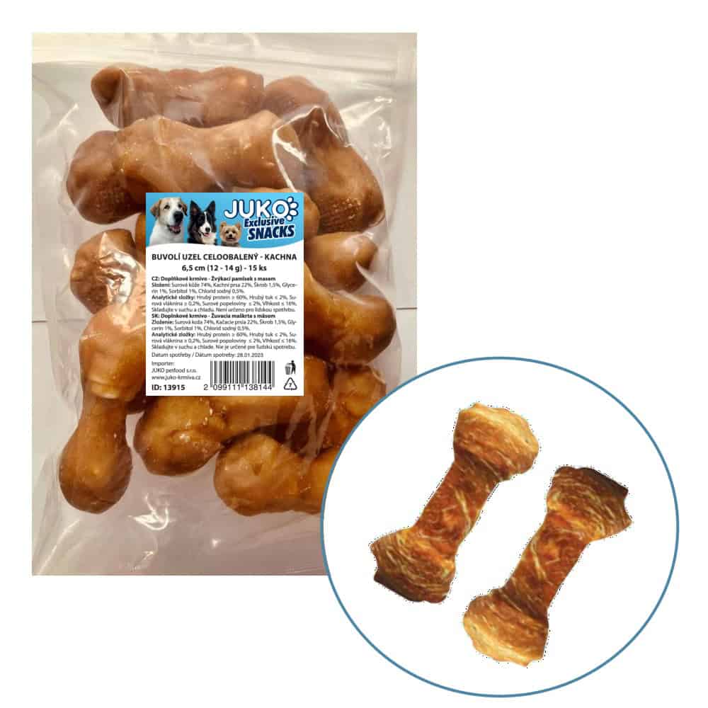 Uzel buvolí obalený kachním masem JUKO Snacks 6