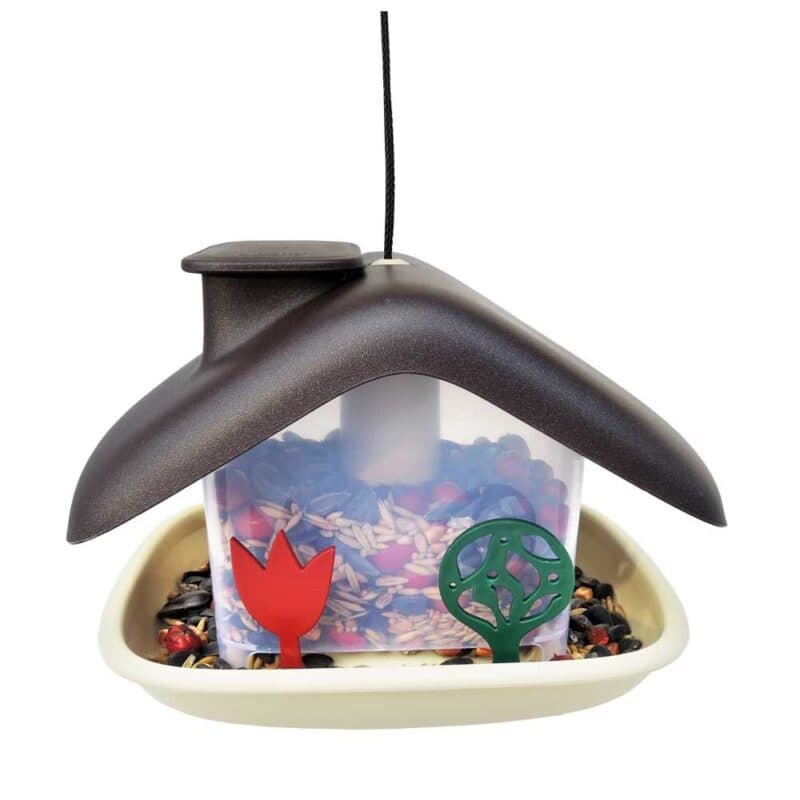 Krmítko venkovní domek plast hnědá - Image 3