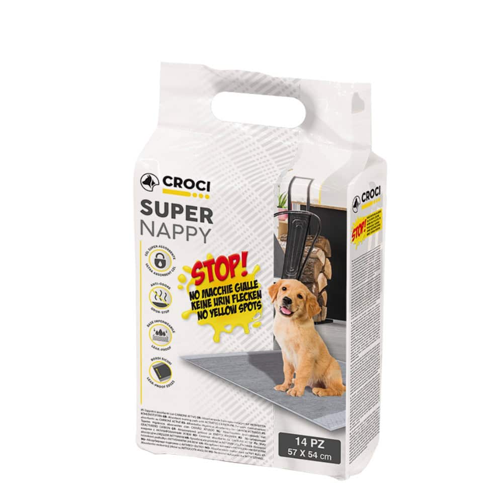 Návyková podložka Super Nappy Carbon 57 x 54 cm (14 ks)