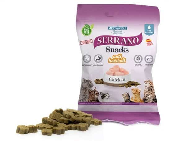 Serrano Snack Cat AntiHairball Chicken 50 g