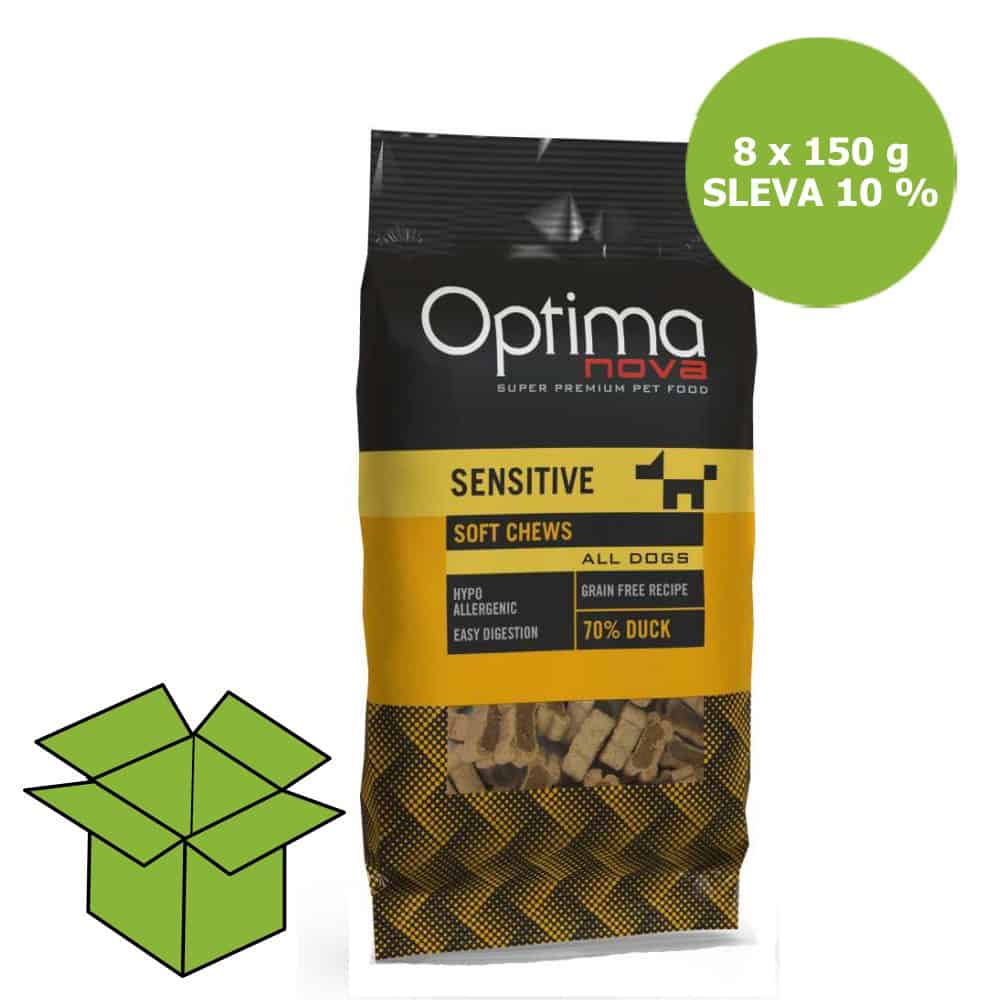 OPTIMAnova Functional Snack Sensitive Duck 150 g (8 ks) AKCE 10 %