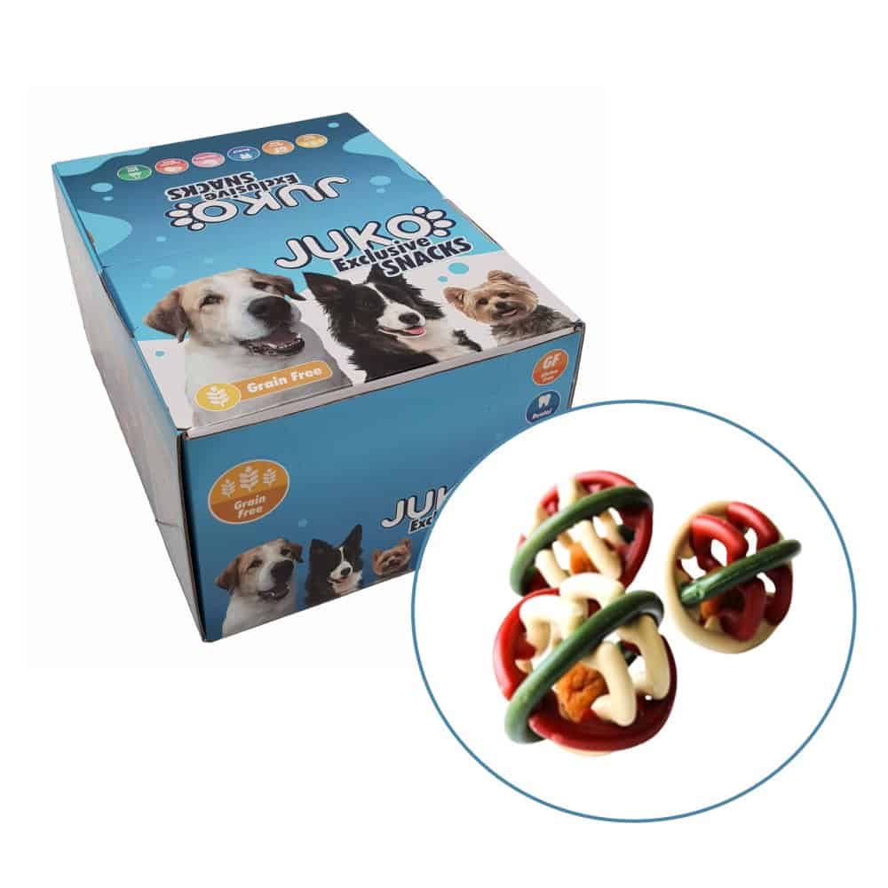 Chrastítko míč plněný masem JUKO Snacks 1
