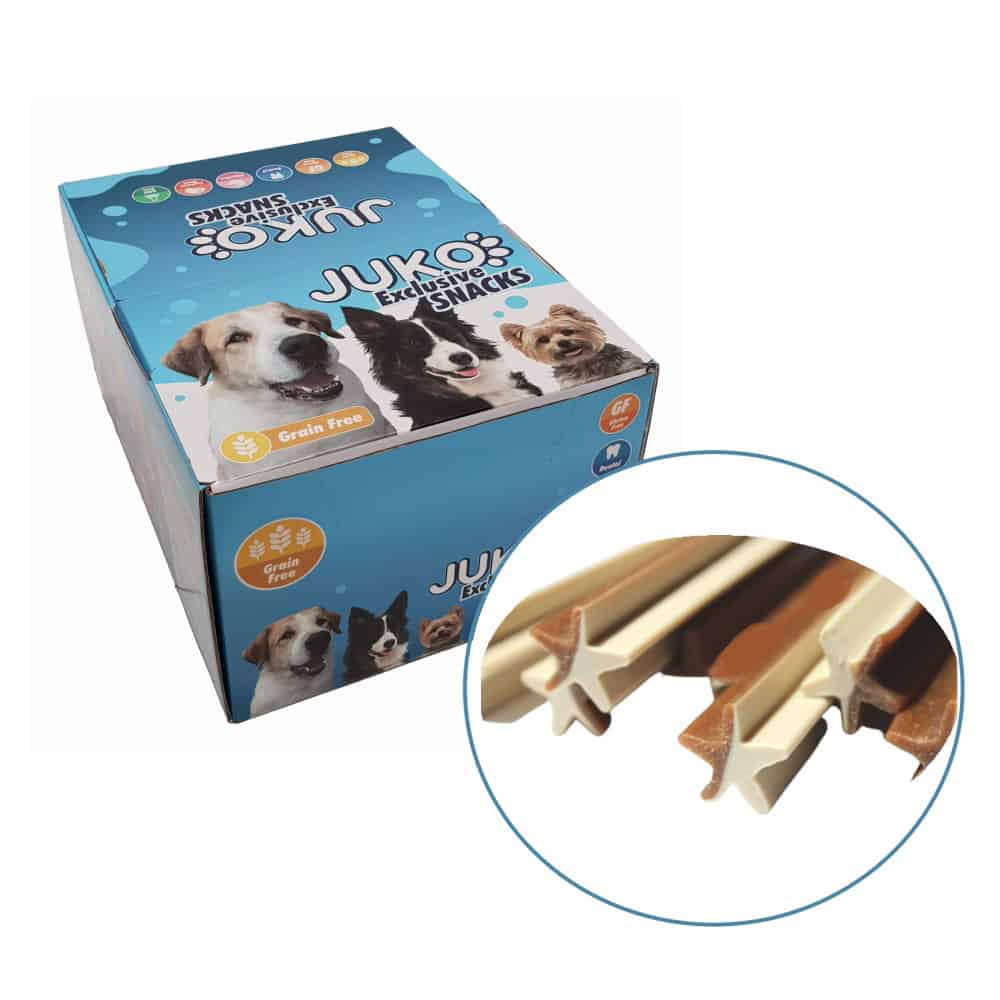 Dvoubarevná tyč hvězda JUKO Snacks 1