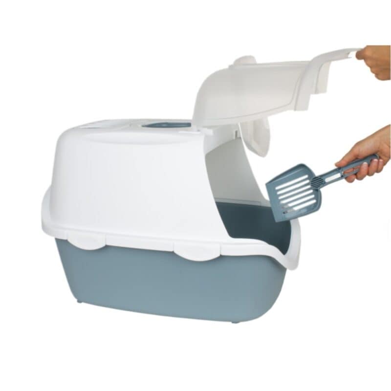 WC uzavřené Cathy Easy Clean, modrošedá - Ulomená horní hrana - SLEVA - Image 3