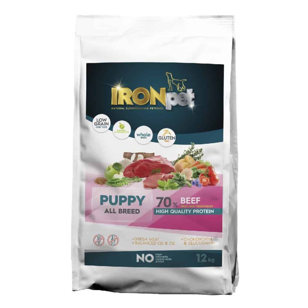 IRONpet Dog Puppy All Breed Beef (Hovězí) 12 kg