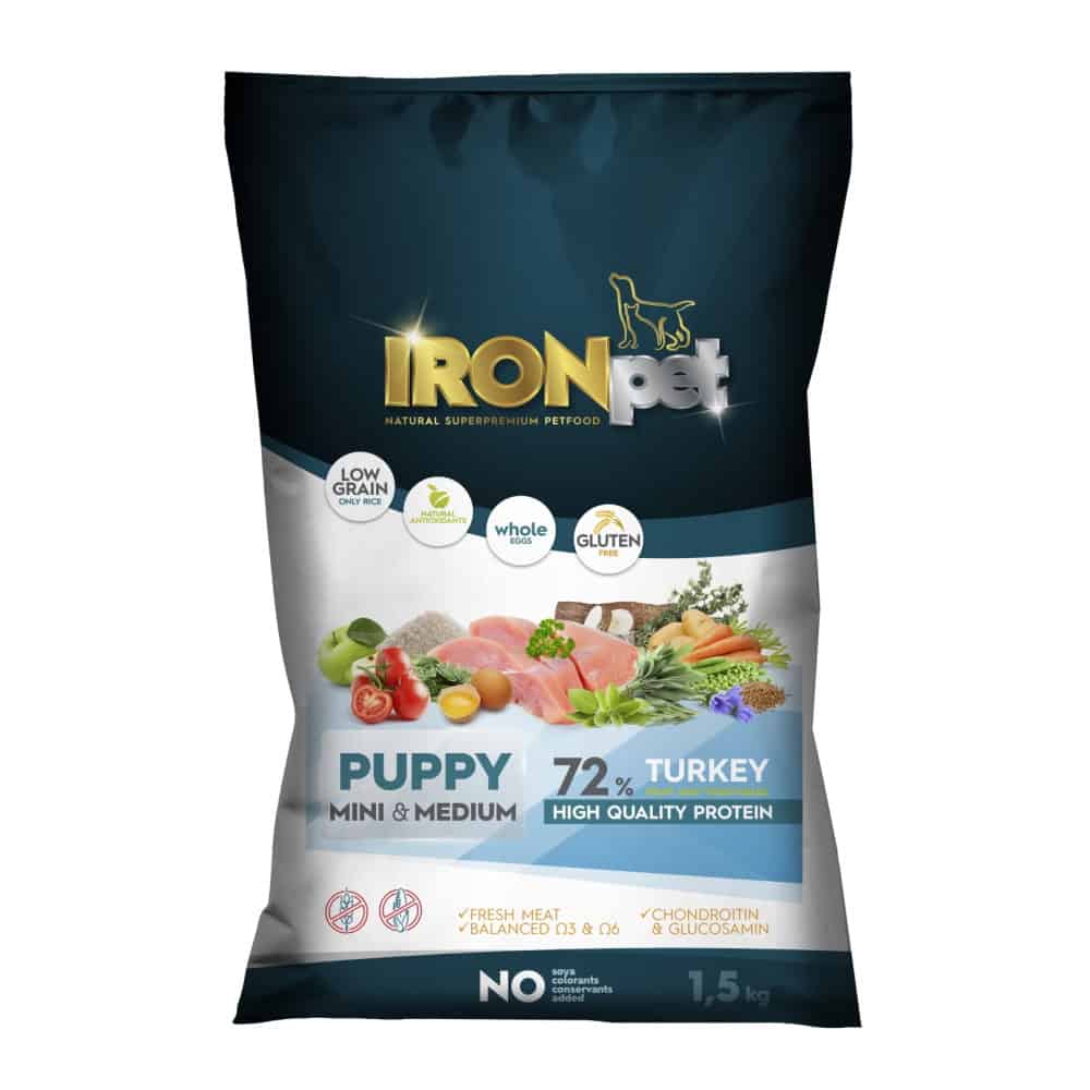 IRONpet Dog Puppy Mini & Medium Turkey (Krocan) 1