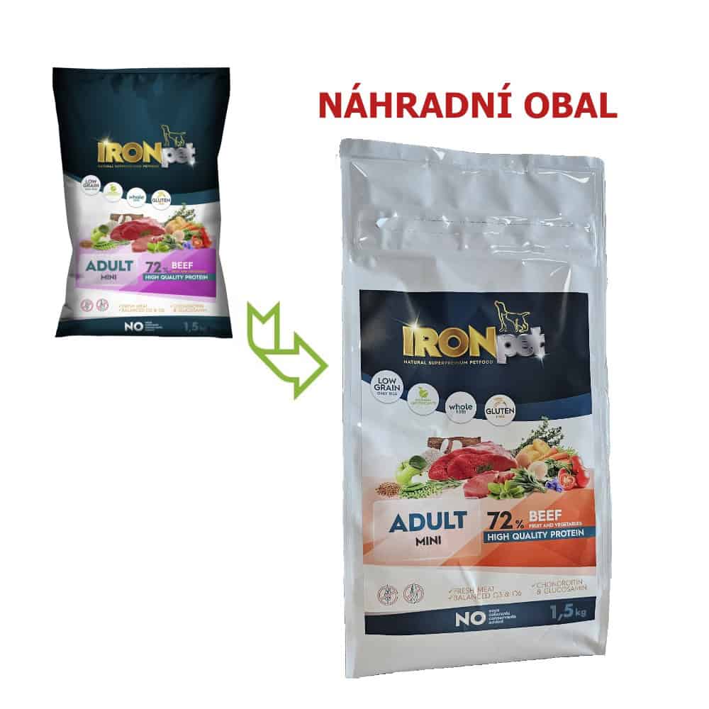 IRONpet Dog Mini Adult Beef (Hovězí) 1