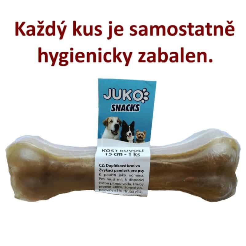 Kost buvolí JUKO Snacks 15 cm (1 ks)