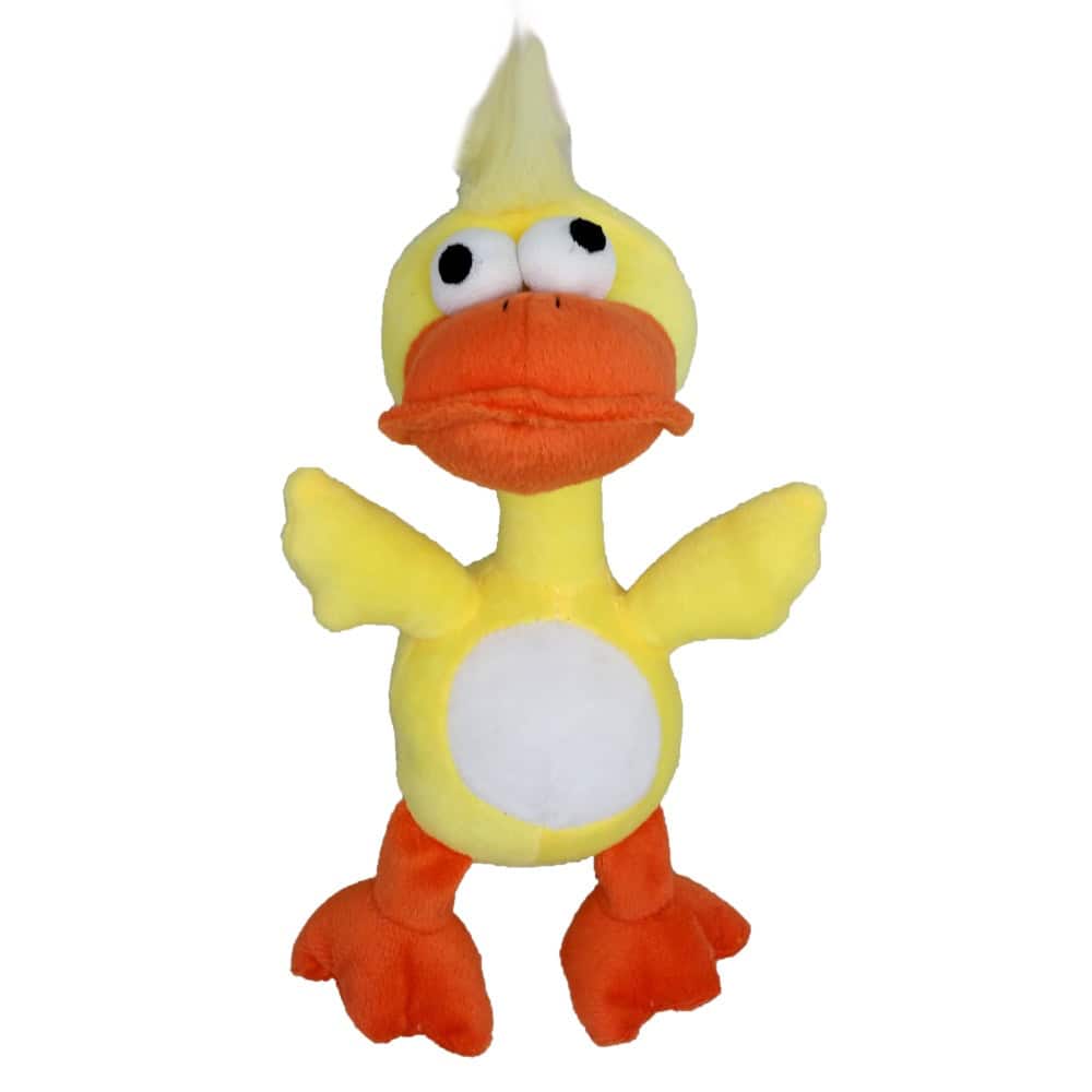Hračka pes - plyšová kachna pískací 20 cm