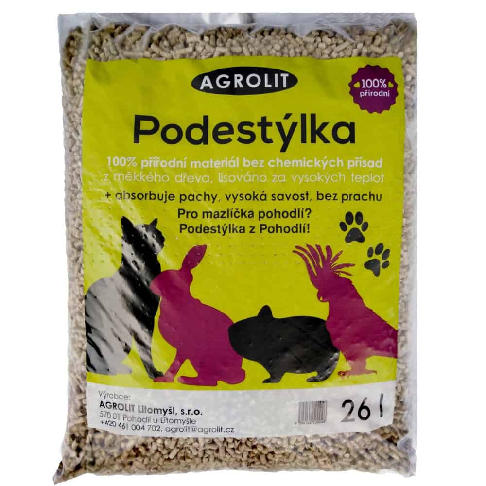 Dřevěná podestýlka Agrolit 26 l