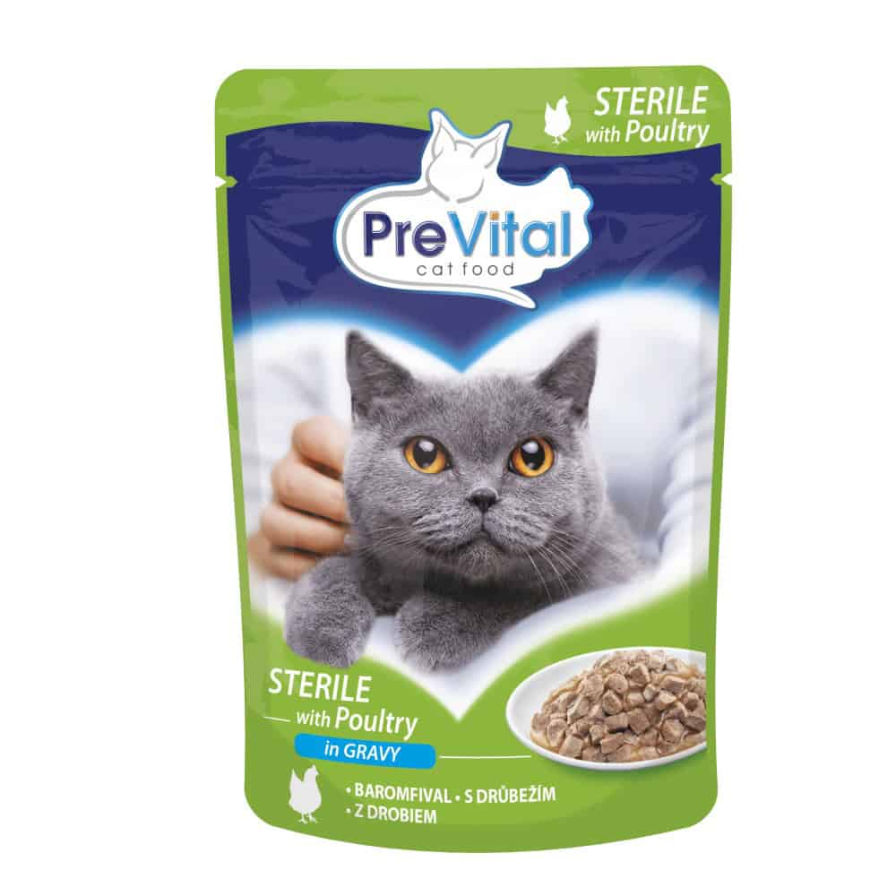 PreVital kočka sterile drůbeží v omáčce