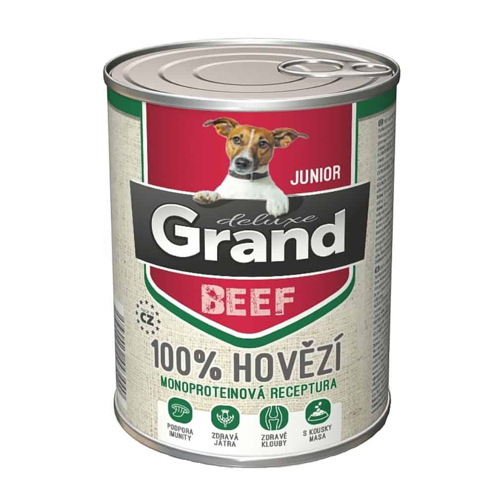 Grand deluxe Dog Junior 100 % hovězí