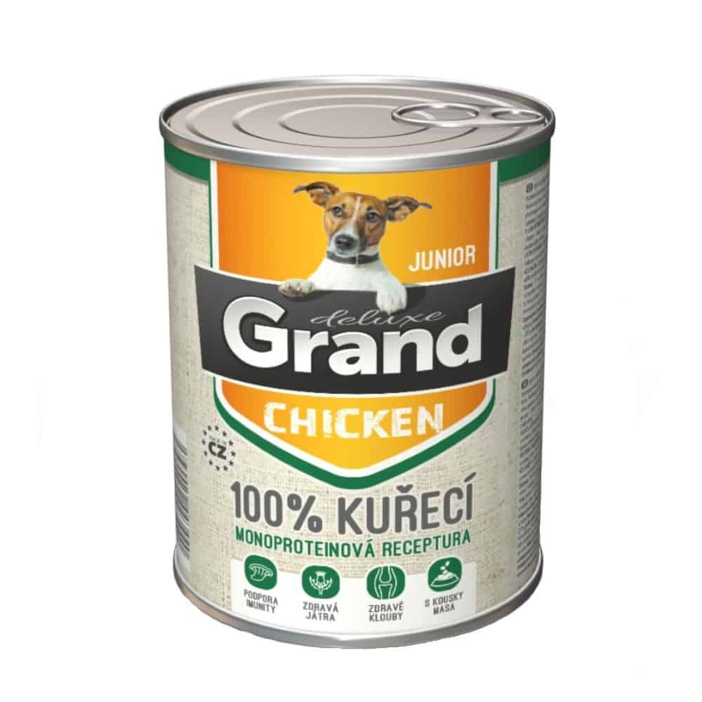 Grand deluxe Dog Junior 100 % kuřecí