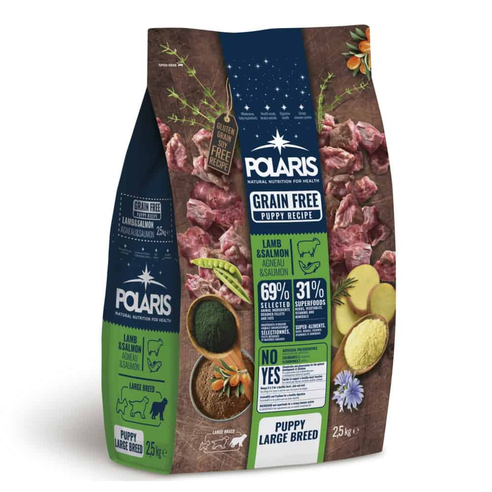 Polaris Dog Puppy Large jehně & losos GF 2