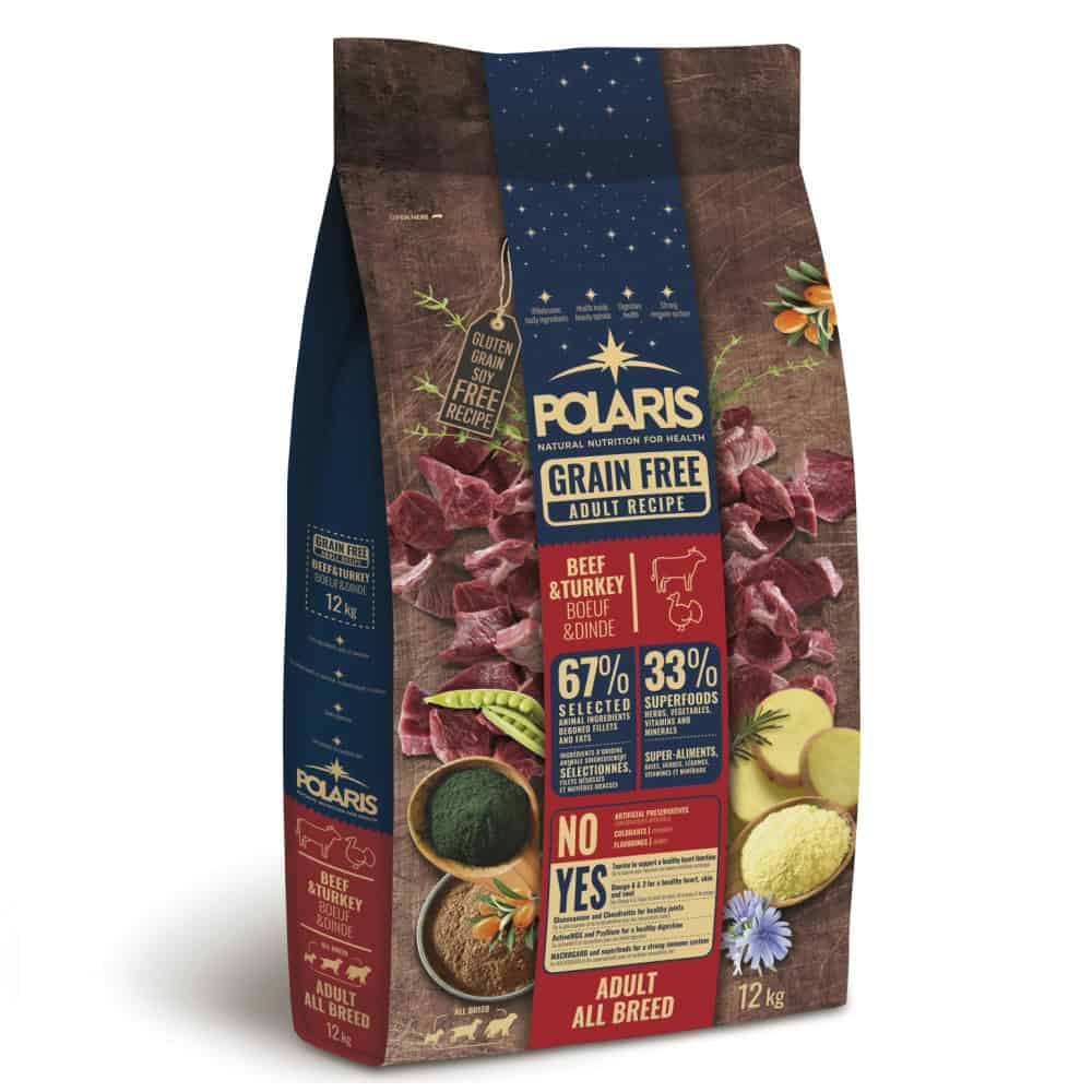 Polaris Dog Adult All hovězí & krůta GF 12 kg