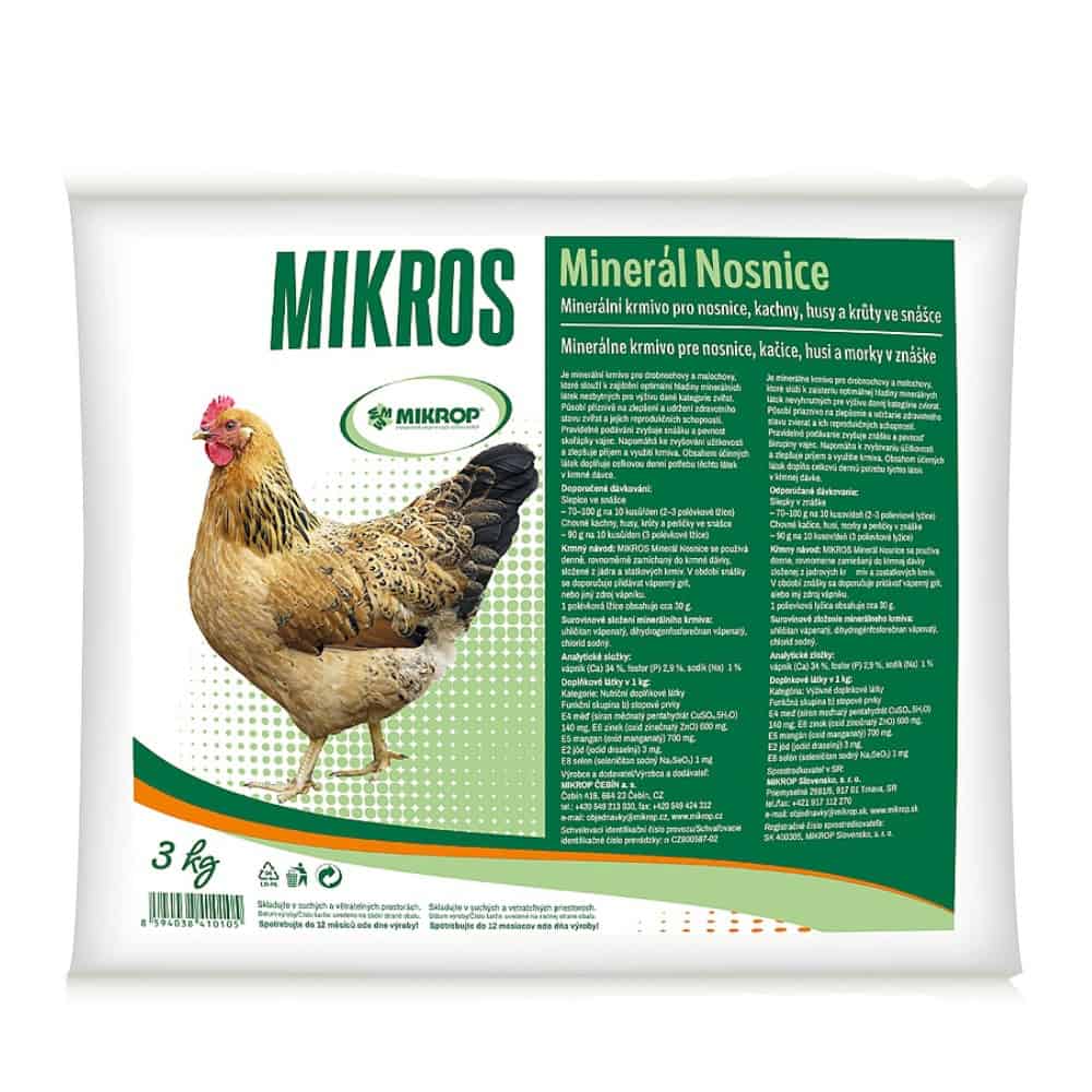 MIKROS minerál nosnice 3 kg