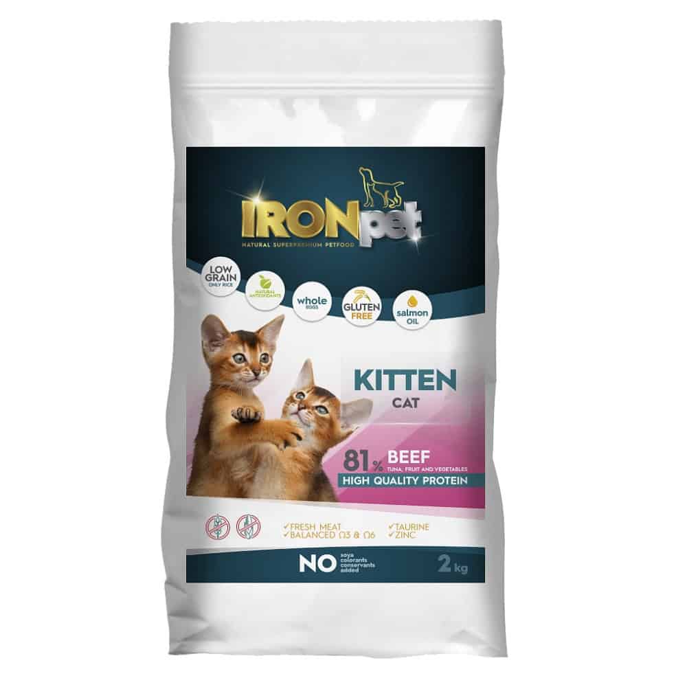 IRONpet Cat Kitten Beef (Hovězí) 2 kg
