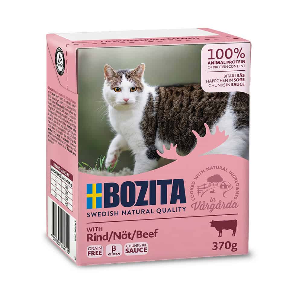 Bozita Cat kousky v omáčce s hovězím