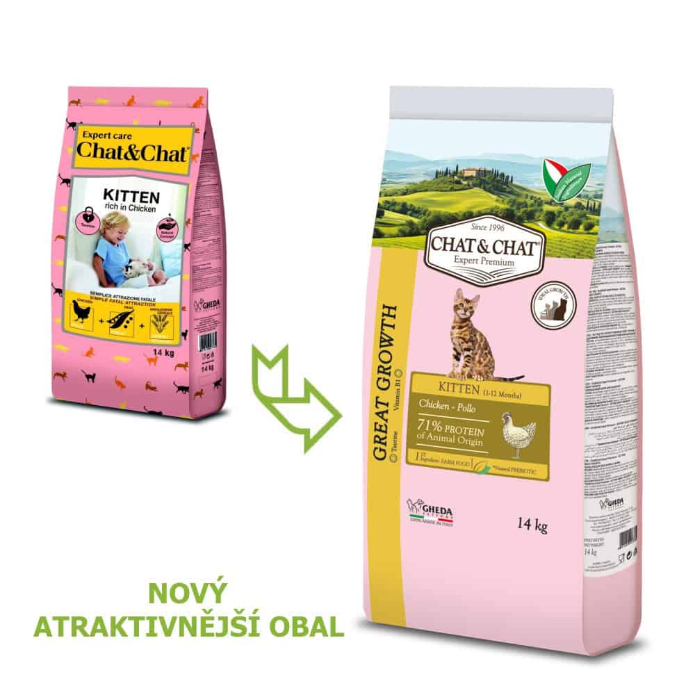 Chat & Chat Great Growth Kitten Chicken 14 kg