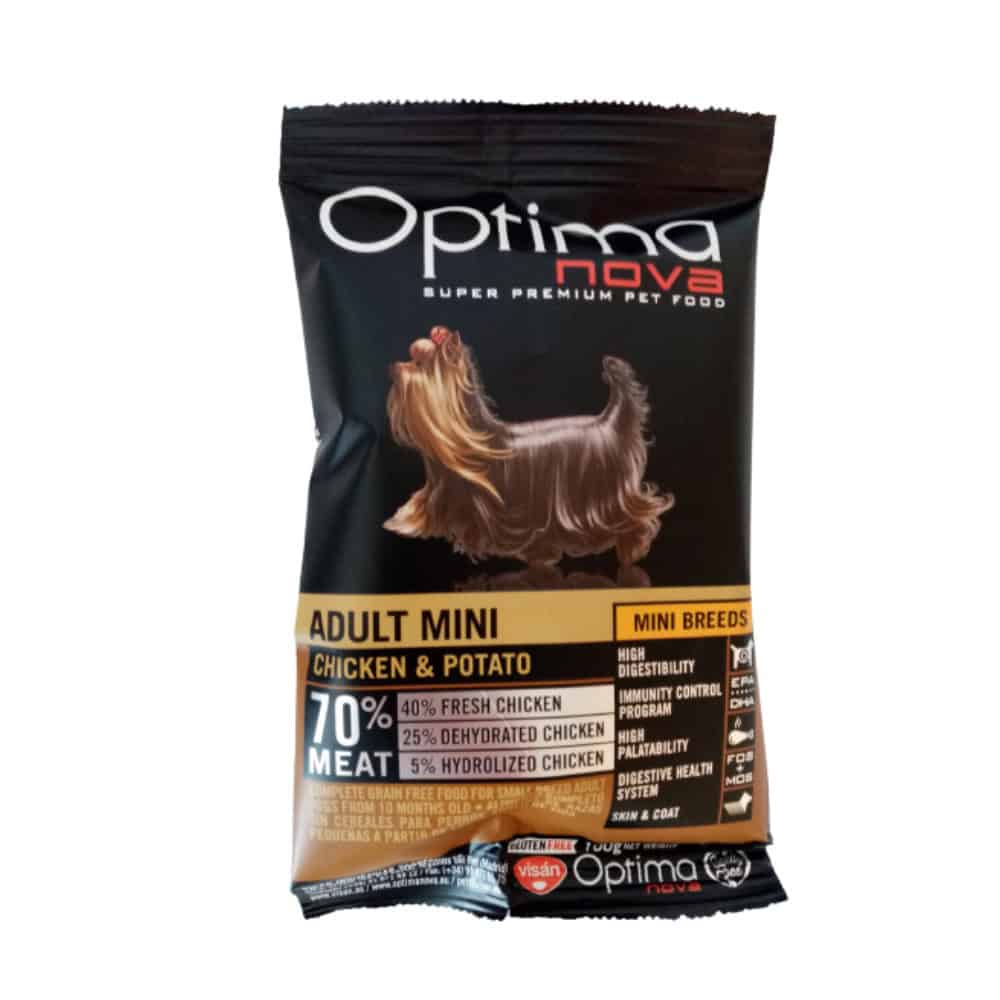 Vzorek OPTIMAnova Dog Adult Mini Chicken & Potato GF 100 g
