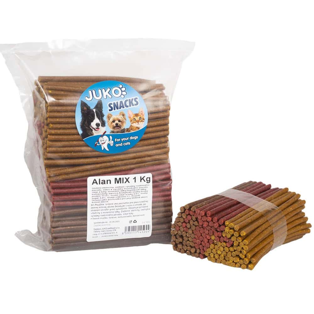 Alan tyčinky MIX JUKO Snacks 1 kg (cca 340 ks)
