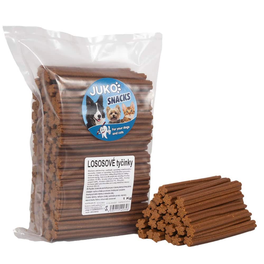 Lososové tyče JUKO Snacks 1 kg (cca 83 ks)